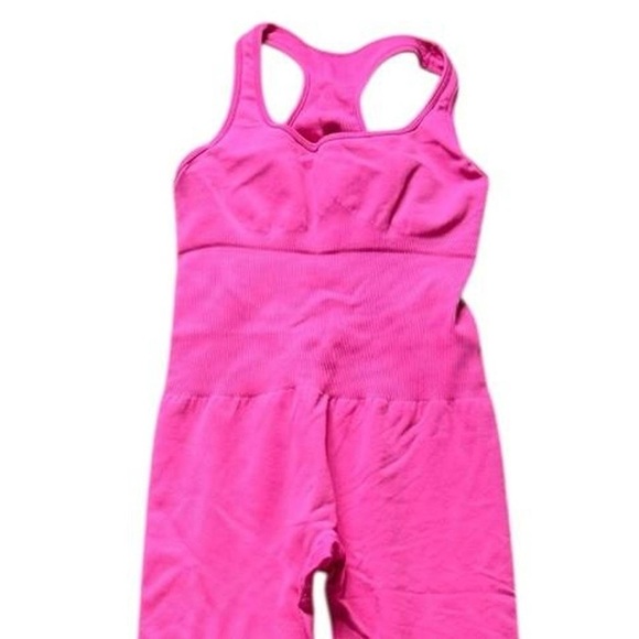Pants - Pink Sleeveless Jumpsuit